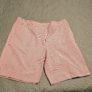 St Aumont Women's Pink Striped Shorts